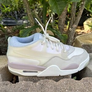 Air Jordan 4 RM Size 6y = Women's 7.5 (GS) Sail/Lt Armory Blue-Sail IB8862-141